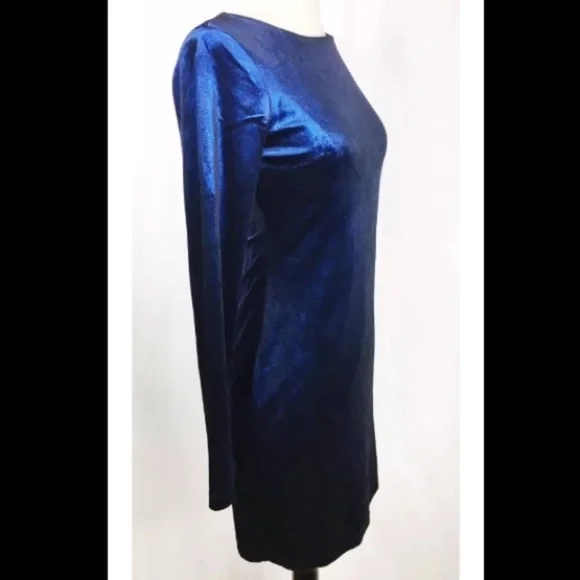 COPY - Free People Blue velvet dress - Picture 3 of 6